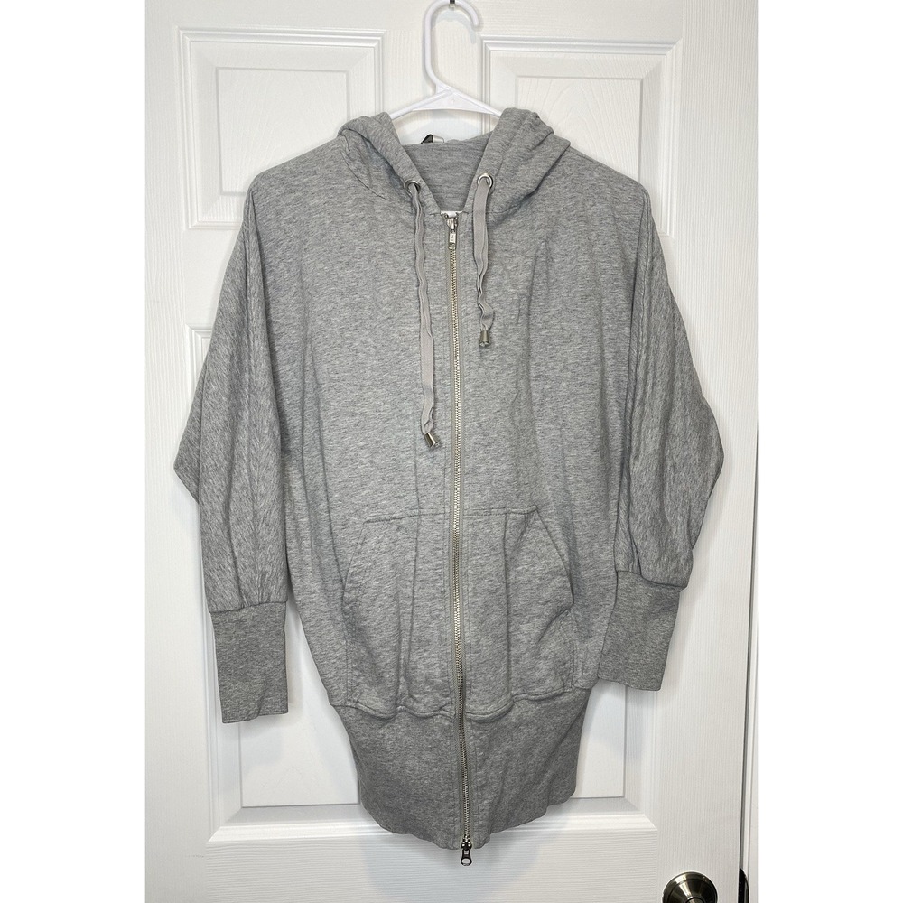 Rezrekshn By Esther Chen Women's Dolman Full Zip Hoodie Grey Small